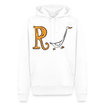Rente Ente - Ruhestand - Pension - Männer Premium Bio Hoodie - Weiß - Vorne - Nico (187cm)