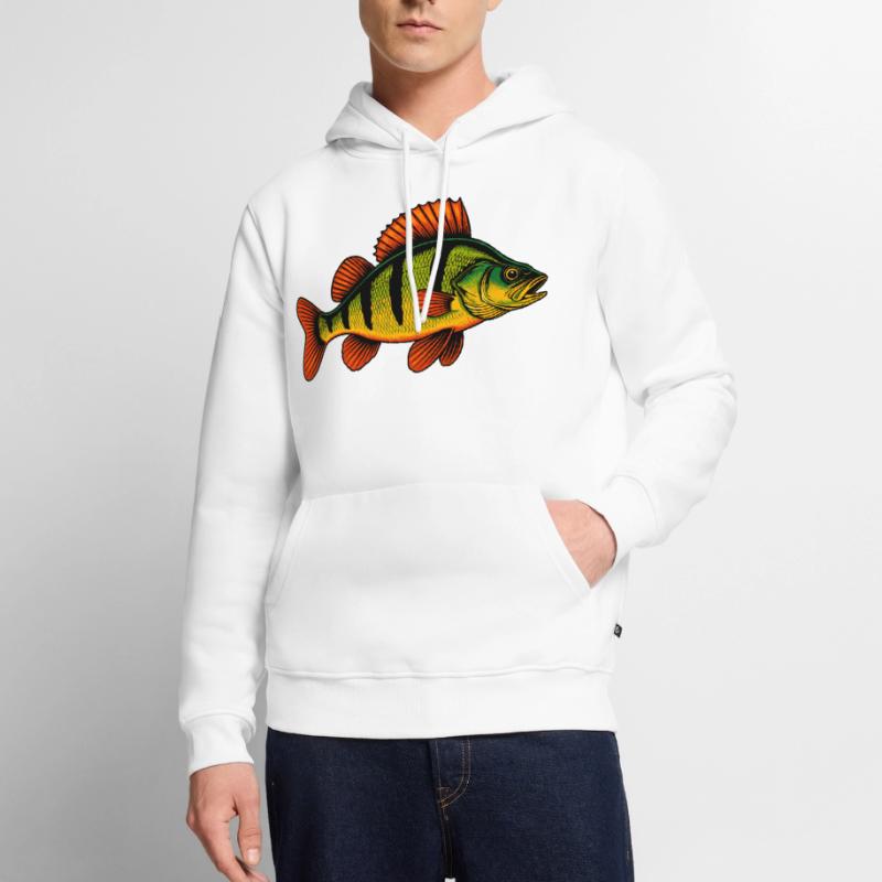Perche Perche Perche Perche Perche Pêche Perche Perche Sweat à capuche Premium bio Homme