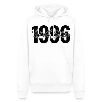 Limited edition 1996 - Männer Premium Bio Hoodie - Weiß - Vorne - Nico (187cm)