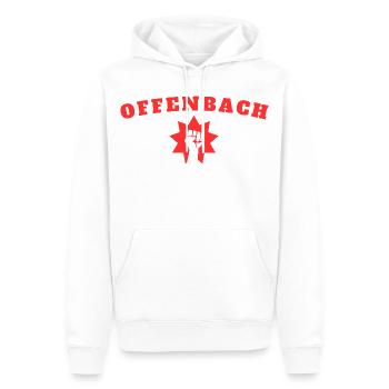 Offenbach - Sweat à capuche Premium bio Homme - blanc - Devant - Nico (187cm)