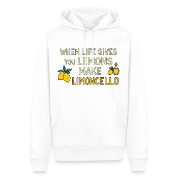When Life Gives You Lemons Make Limoncello – Humor - Männer Premium Bio Hoodie - Weiß - Vorne - Nico (187cm)