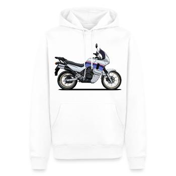Abenteuer-Fahrrad - Männer Premium Bio Hoodie - Weiß - Vorne - Nico (187cm)