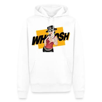WHOOSH GIRL - nice people - Sweat à capuche Premium bio Homme - blanc - Devant - Nico (187cm)
