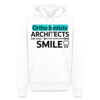 Dentiste Professionnel Architecte De La Conception Du Sourire - Sweat à capuche Premium bio Homme - blanc - Devant - Nico (187cm)