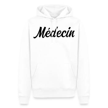 Arzt im Gesundheitswesen Doktor Sauveur - Männer Premium Bio Hoodie - Weiß - Vorne - Nico (187cm)