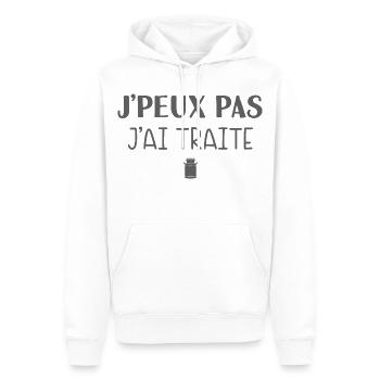 I Can't I Treat – Humor Farmer - Männer Premium Bio Hoodie - Weiß - Vorne - Nico (187cm)