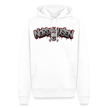 Nordhausen Graffiti Skull Thüringen - Männer Premium Bio Hoodie - Weiß - Vorne - Nico (187cm)