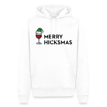 Merry Hicksmas – Ugly Xmas Anti Weihnachten - Männer Premium Bio Hoodie - Weiß - Vorne - Nico (187cm)