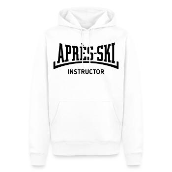 Après-Ski – Instructor (Konkav / Apres Ski / B) - Männer Premium Bio Hoodie - Weiß - Vorne - Nico (187cm)