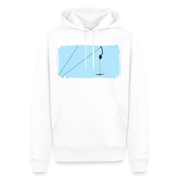 Ankerlift | Lift-me, ski, sports d’hiver, forfaits ski - Sweat à capuche Premium bio Homme - blanc - Devant - Nico (187cm)
