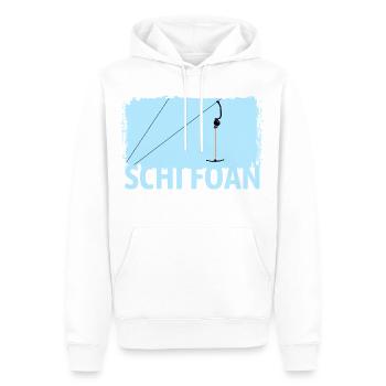Ankerlift | Ski Foan, Ski, Sports d’hiver, Forfaits de ski - Sweat à capuche Premium bio Homme - blanc - Devant - Nico (187cm)