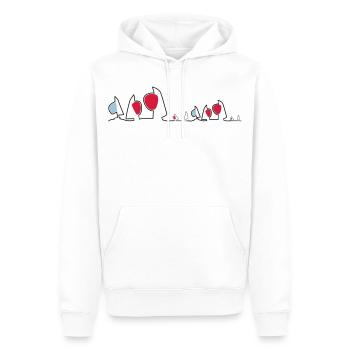 Regatta Skyline Segelboote Segeln Segelsport Boote - Männer Premium Bio Hoodie - Weiß - Vorne - Nico (187cm)