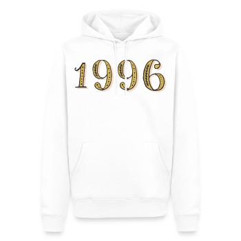 1996 Vintage 1996 Geburtstagsgeschenk - Männer Premium Bio Hoodie - Weiß - Vorne - Nico (187cm)