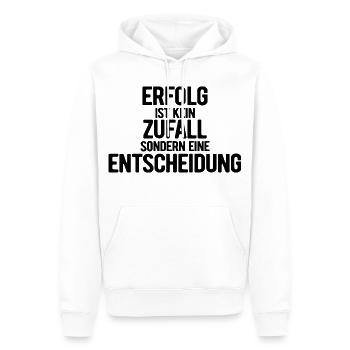 Success is not a coincidence - motivation - resolutions - Men’s Premium Organic Hoodie - white - Front - Nico (187cm)