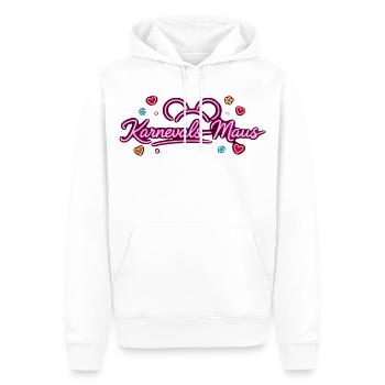 Tenue de carnaval de souris de carnaval mignonne - Sweat à capuche Premium bio Homme - blanc - Devant - Nico (187cm)