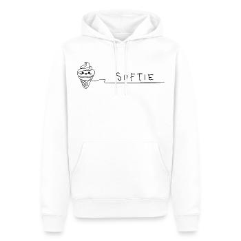 Softie Süßes Softeis Doodle Line Art - Männer Premium Bio Hoodie - Weiß - Vorne - Nico (187cm)