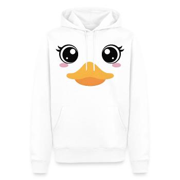 Chemise costume d’oie / canard – Déguisement drôle - Sweat à capuche Premium bio Homme - blanc - Devant - Nico (187cm)