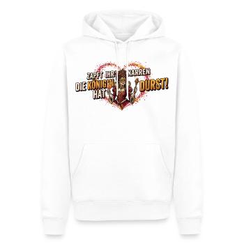Fasching Kostüm Frauen Konfetti Königin Hat Durst - Männer Premium Bio Hoodie - Weiß - Vorne - Nico (187cm)