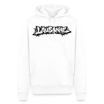 Lausanne Graffiti - Männer Premium Bio Hoodie - Weiß - Vorne - Nico (187cm)
