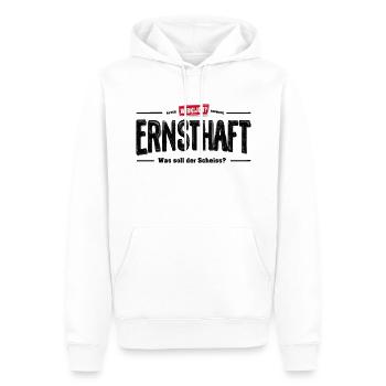 Wirklich Ernsthaft Vintage Shirt - Männer Premium Bio Hoodie - Weiß - Vorne - Nico (187cm)