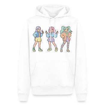 Kpop Koreanische Musik Süßes Korea-Mädchen Kpop-Fans Finger - Männer Premium Bio Hoodie - Weiß - Vorne - Nico (187cm)