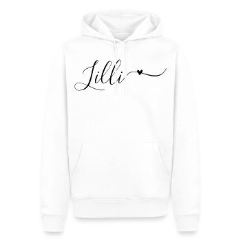 Lilli Name Vorname Dekorativ - Männer Premium Bio Hoodie - Weiß - Vorne - Nico (187cm)