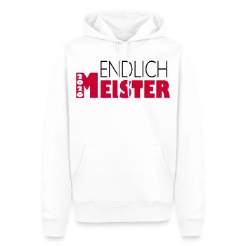 Endlich Meister 2026 - Männer Premium Bio Hoodie - Weiß - Vorne - Nico (187cm)