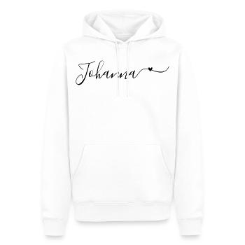 Johanna Name Vorname Dekorativ - Männer Premium Bio Hoodie - Weiß - Vorne - Nico (187cm)