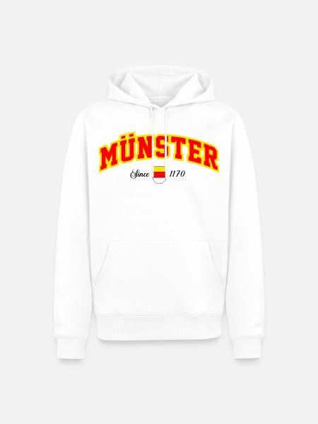 Münster City - Men’s Premium Organic Hoodie - white