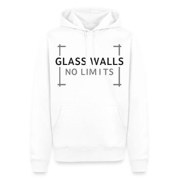 Apparence de court de tennis de padel sans limites - Sweat à capuche Premium bio Homme - blanc - Devant - Nico (187cm)