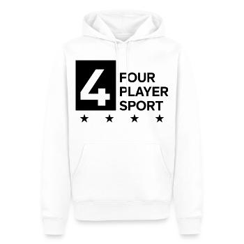 4 Équipe sportive à quatre joueurs Tenue Padel Tennis - Sweat à capuche Premium bio Homme - blanc - Devant - Nico (187cm)