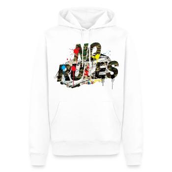 No Rules Camouflage Graffiti Street Style - Männer Premium Bio Hoodie - Weiß - Vorne - Nico (187cm)