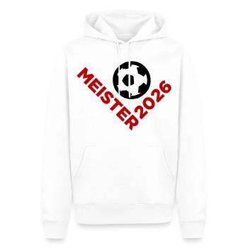 Meister 2026 Meisterschaft - Männer Premium Bio Hoodie - Weiß - Vorne - Nico (187cm)