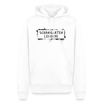 Légende du Schanigarten – Culte dialectal viennois - Sweat à capuche Premium bio Homme - blanc - Devant - Nico (187cm)