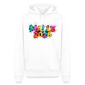 malle_splash - Männer Premium Bio Hoodie - Weiß - Vorne - Nico (187cm)