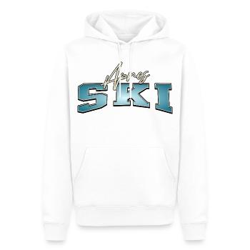 Apres Ski - Männer Premium Bio Hoodie - Weiß - Vorne - Nico (187cm)