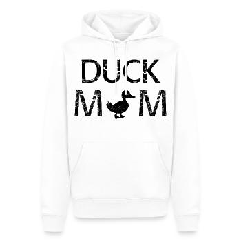 Duck Mom süßes lustiges Hemd - Männer Premium Bio Hoodie - Weiß - Vorne - Nico (187cm)