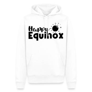 Joyeux équinoxe Bénédictions d’Ostara - Sweat à capuche Premium bio Homme - blanc - Devant - Nico (187cm)