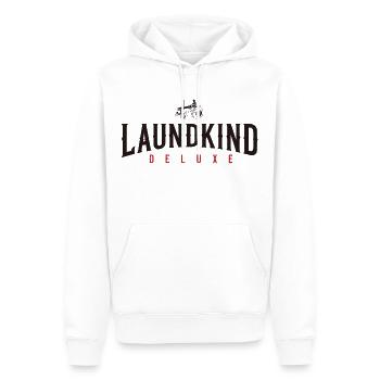 Laundkind - Männer Premium Bio Hoodie - Weiß - Vorne - Nico (187cm)
