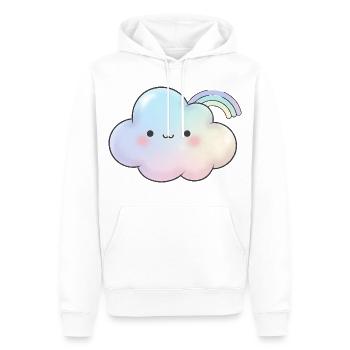 Kawaii Wolke Geschenk für Mädchen Kinder - Männer Premium Bio Hoodie - Weiß - Vorne - Nico (187cm)