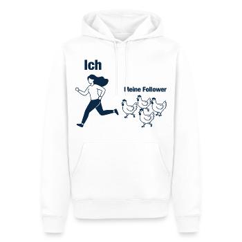 Hühner Bäuerin Landwirtin Ich und Meine Follower - Männer Premium Bio Hoodie - Weiß - Vorne - Nico (187cm)