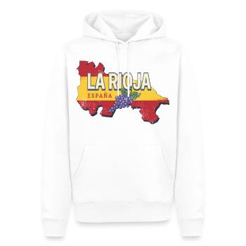 La Rioja Spanien Retro Region Reben Vintage Wein - Männer Premium Bio Hoodie - Weiß - Vorne - Nico (187cm)
