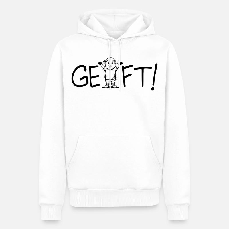 Marché conclu ! Moutons - Sweat à capuche Premium bio Homme - blanc