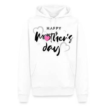 Bonne chemise de la fête des mères - Sweat à capuche Premium bio Homme - blanc - Devant - Nico (187cm)