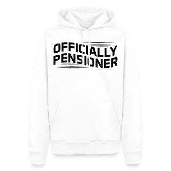 Offiziell Ruhestand für Pensionäre - Männer Premium Bio Hoodie - Weiß - Vorne - Nico (187cm)