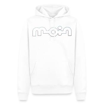 Bonjour - Sweat à capuche Premium bio Homme - blanc - Devant - Nico (187cm)
