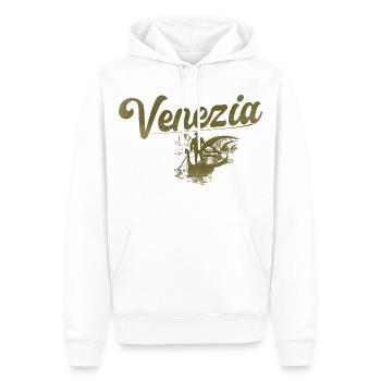 Venedig, Vintage - Männer Premium Bio Hoodie - Weiß - Vorne - Nico (187cm)