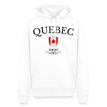 Souvenir Quebec, elegantes Design Quebec - Männer Premium Bio Hoodie - Weiß - Vorne - Nico (187cm)