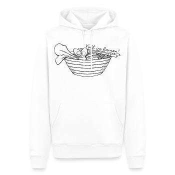 Voll im Ramen! - Männer Premium Bio Hoodie - Weiß - Vorne - Nico (187cm)