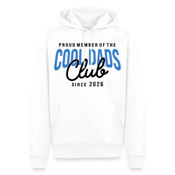 Membre du club Dads Cool depuis 2026 Dad Gift - Sweat à capuche Premium bio Homme - blanc - Devant - Nico (187cm)